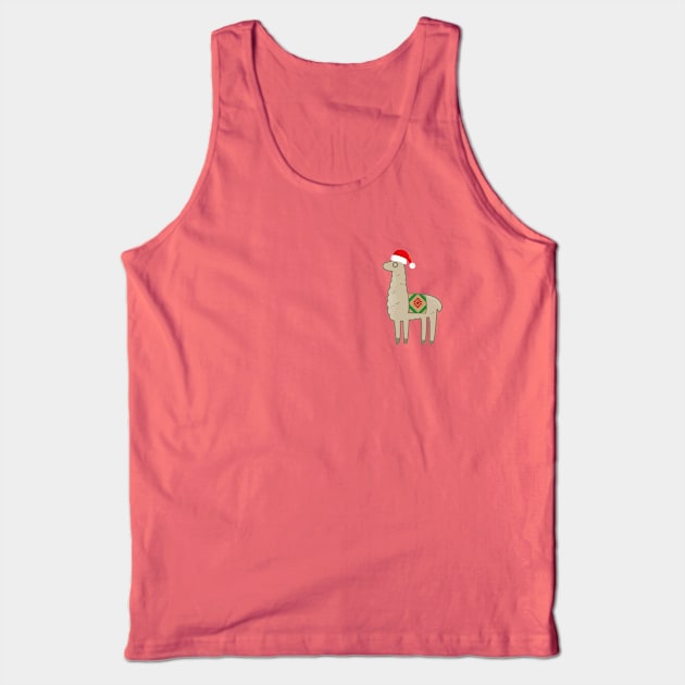 Christmas Llama Tank Top by JDP Designs